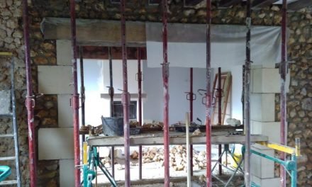 Les travaux dans la maison principale