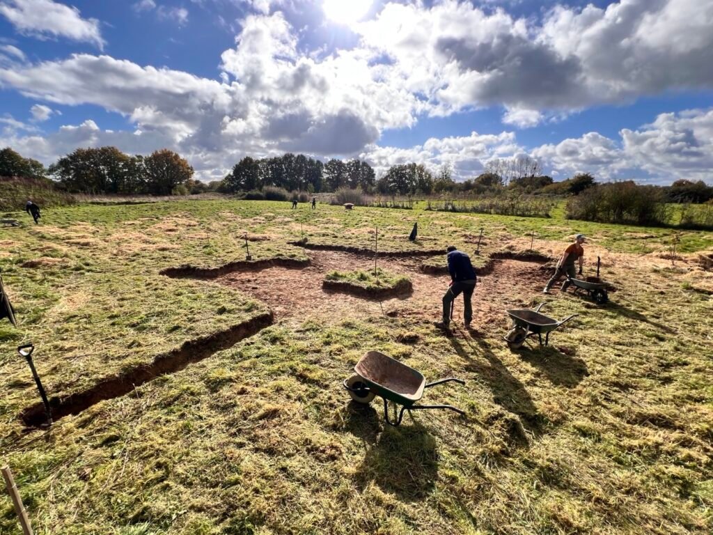 The new pond looks like a guitar