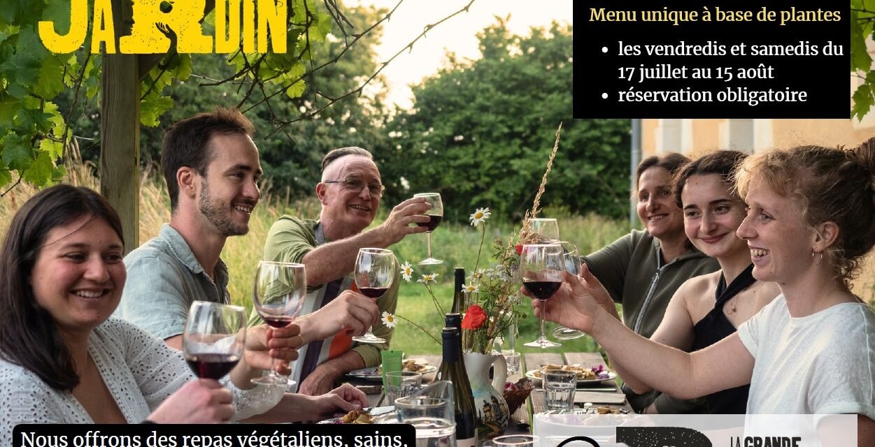 Dans le Jardin : notre restaurant estival et végétal