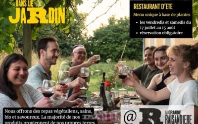 Dans le Jardin : notre restaurant estival et végétal