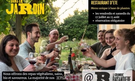 Dans le Jardin : notre restaurant estival et végétal